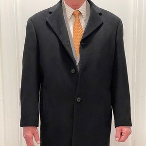 Men’s cashmere winter trench coat